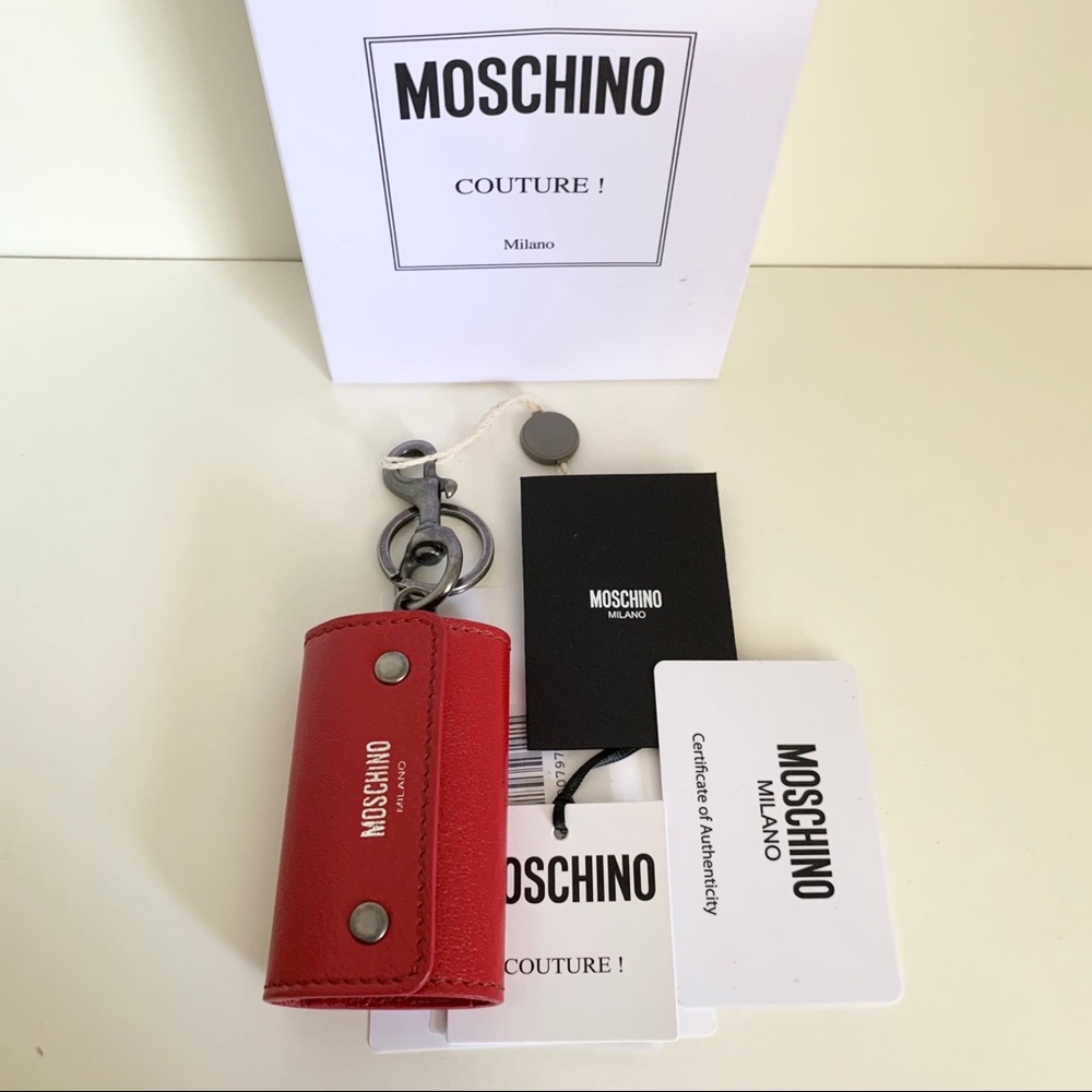 Moschino leather key case (Italy)
